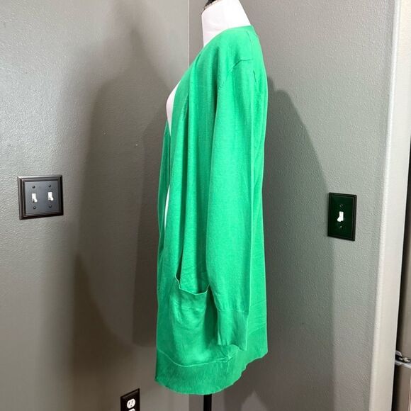 Cielo Green cardigan Sweater open front - Picture 4 of 8